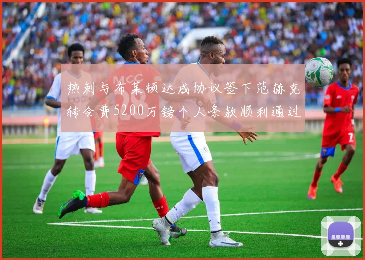 热刺与布莱顿达成协议签下范赫克转会费5200万镑个人条款顺利通过